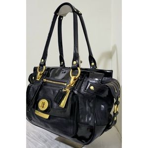 Coach 13165 RARE LTD ED Penelope Spectator Black Leather Xlrg Shopper7th COA